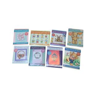 The World of Cross Stitching Lot of 8 Card Making Kits Variety Crafty